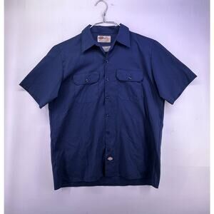 Vintage Dickies Navy Work Button Down Shirt Sixe XL